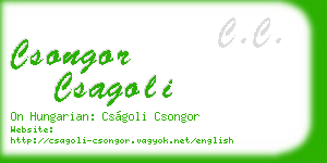 csongor csagoli business card